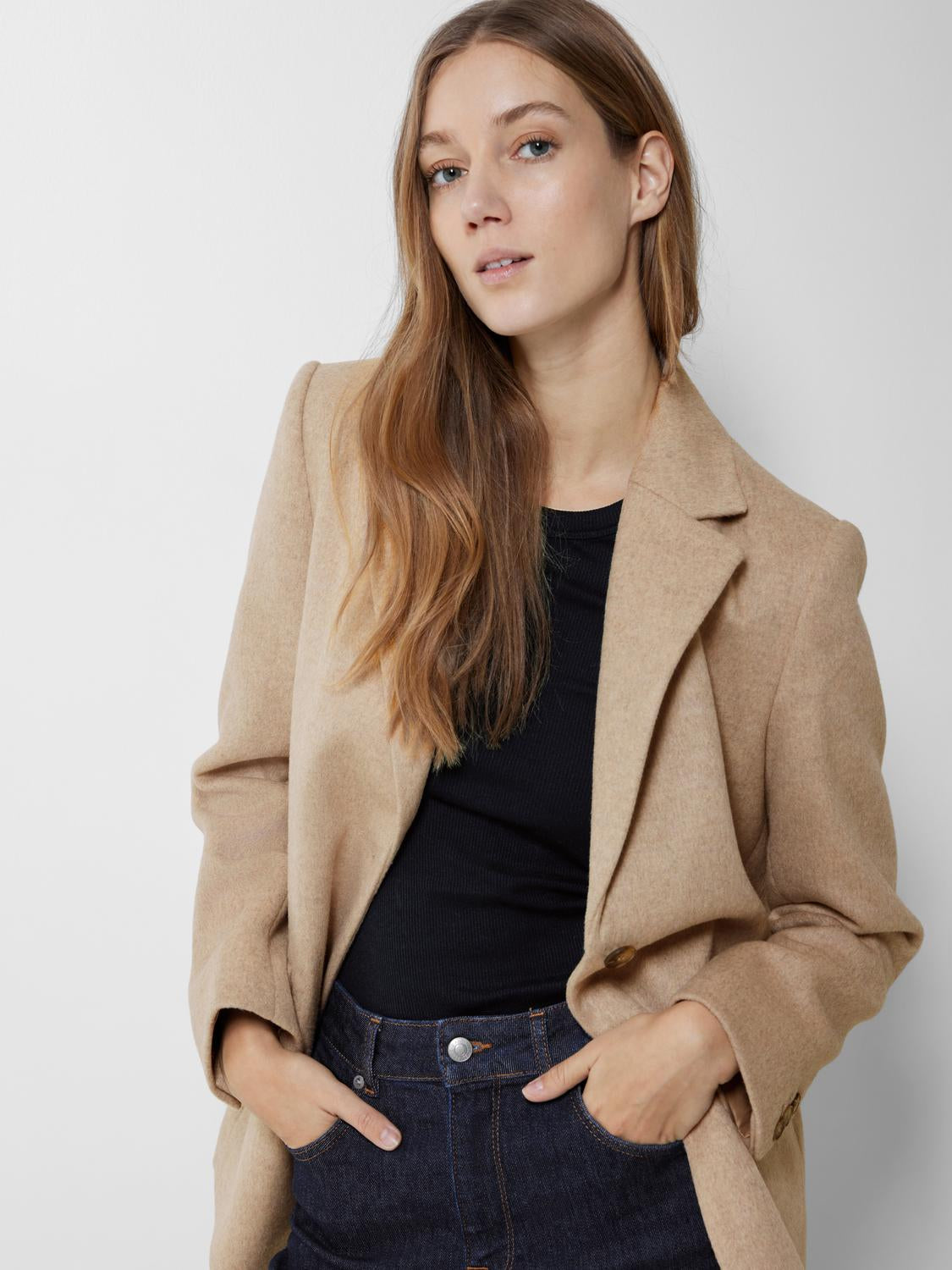 Sasja Ull Blazer - Beige/ Sandshell